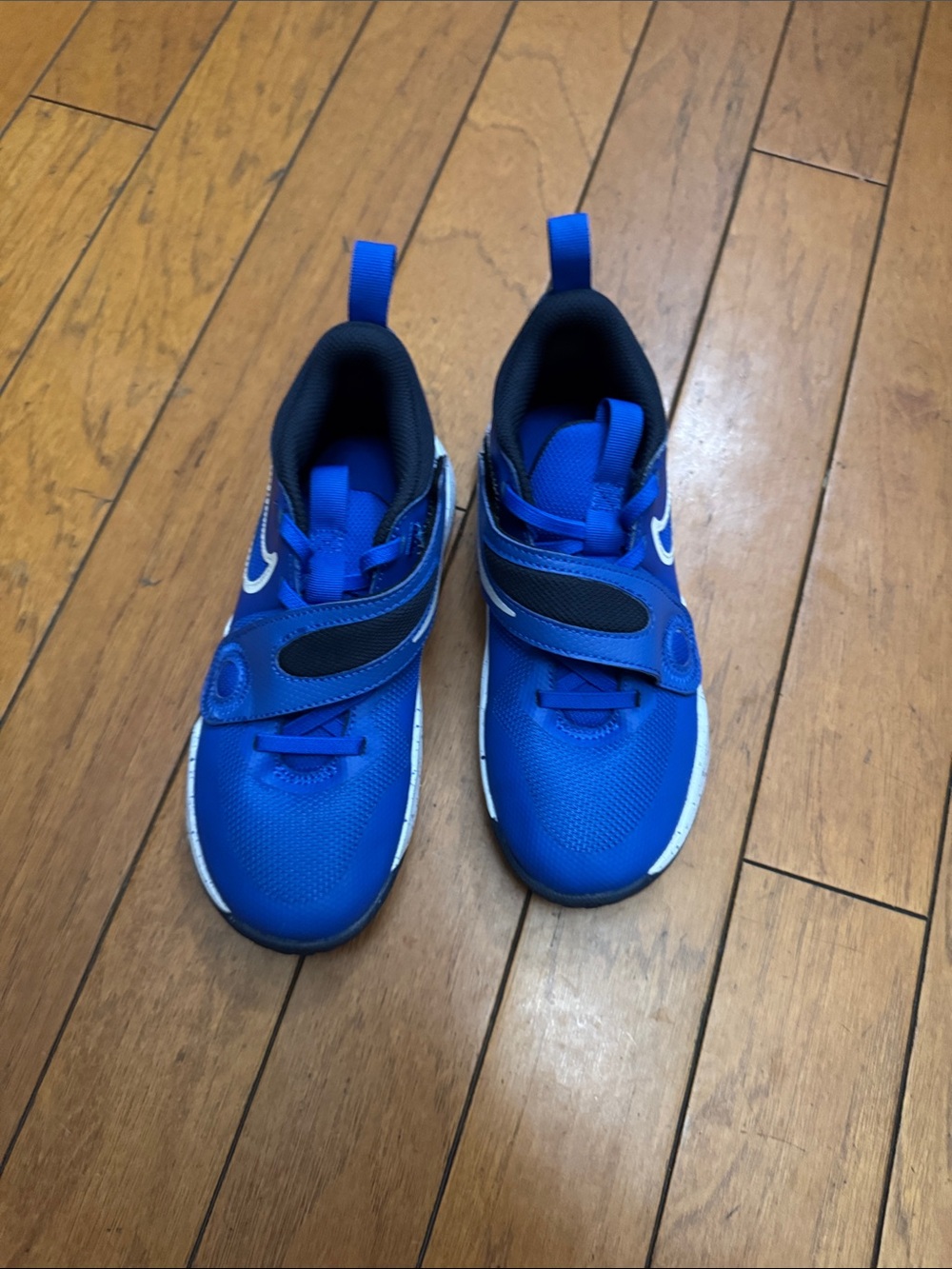 Nike Little Kids' Royal Blue Athletic Sneakers with Black Accents
